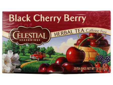 Celestial Seasonings - Herbal Tea Black Cherry Berry, 20 Bags (Pack of 6) Online Sale