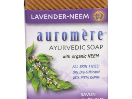 Auromere - Ayurvedic Bar Soap Lavender-Neem, 2.75 oz For Sale