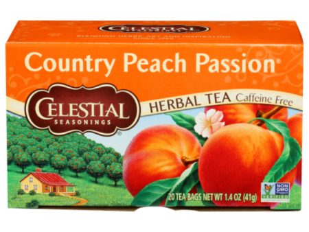 Celestial Seasonings - Herbal Tea Country Peach Passion, 20 Bags (Pack of 6) Discount