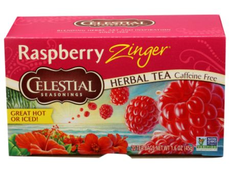 Celestial Seasonings - Herbal Tea Raspberry Zinger, 20 Bags (Pack of 6) Discount