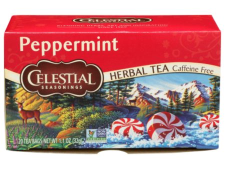 Celestial Seasonings - Herbal Tea Peppermint, 20 Bags (Pack of 6) Online