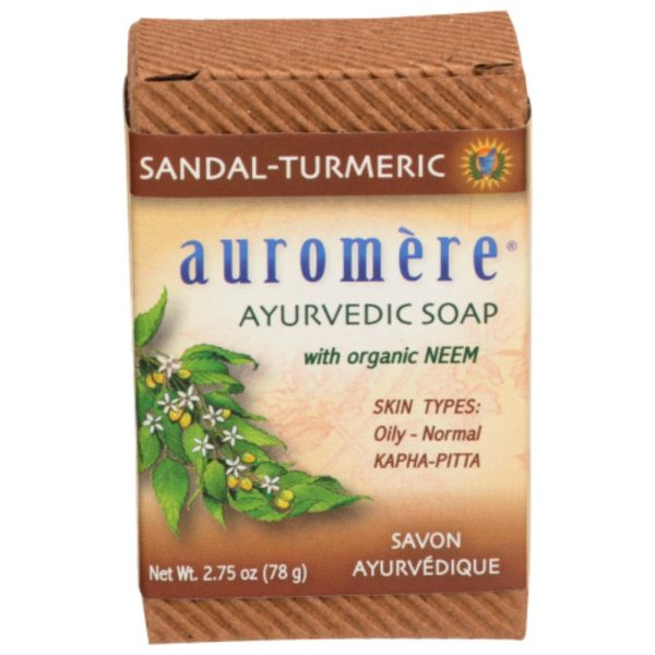 Auromere - Organic Sandal-Turmeric Ayurvedic Soap, 2.75 oz Discount