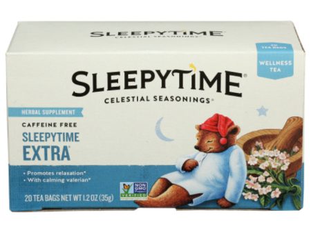 Celestial Seasonings - Herbal Tea Sleepytime Extra, 20 Bags (Pack of 6) Online Hot Sale