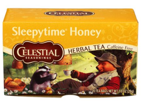 Celestial Seasonings - Herbal Tea Sleepytime Honey, 20 Bags (Pack of 6) For Sale