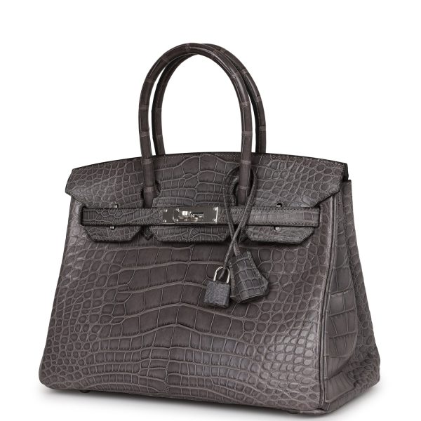 Hermes Birkin 30 Gris Paris Matte Alligator Palladium Hardware Online