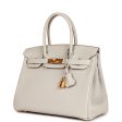 Hermes Birkin 30 Gris Perle Togo Gold Hardware For Sale