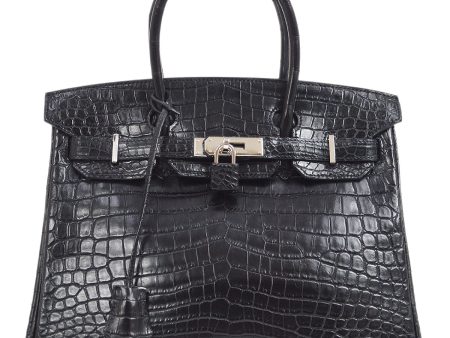 HERMES * 2009 BIRKIN 30 Black Matt Niloticus Online Hot Sale