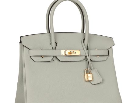 Hermes Birkin 30 Gris Neve Togo Gold Hardware on Sale