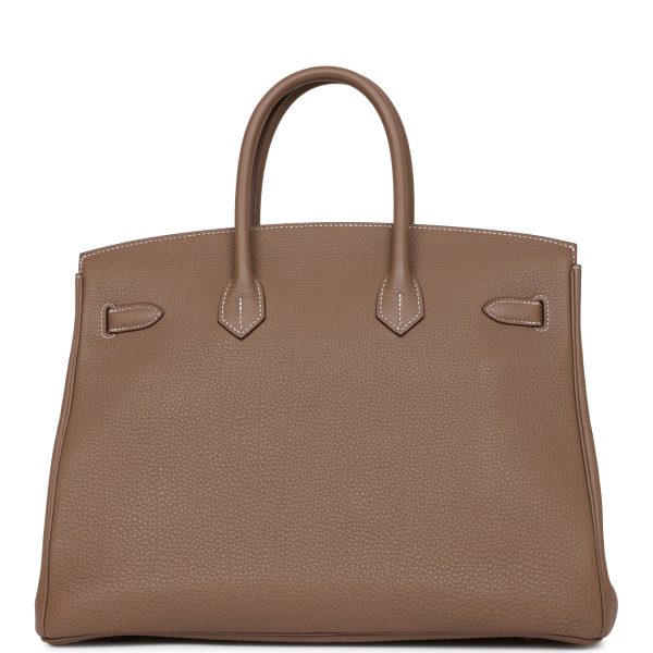 Hermes Birkin 35 Etoupe Togo Palladium Hardware For Discount