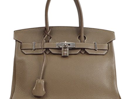 HERMES 2007 BIRKIN 30 Etoupe Clemence Cheap