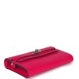 Hermes Kelly Wallet To Go Rose Mexico Chevre Palladium Hardware Fashion