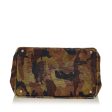 Prada Canapa Logo Camouflage Canvas Satchel 26910 Sale