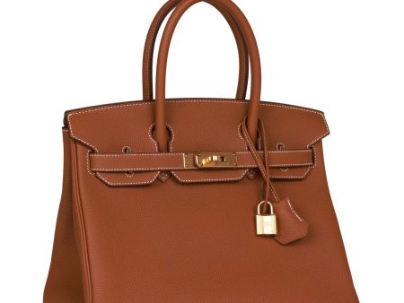 Hermes Birkin 30 Gold Togo Gold Hardware on Sale