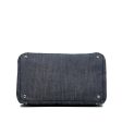 Prada Canapa Jeweled Denim Satchel VCMwnw For Sale