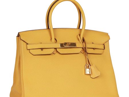 Hermes Birkin 35 Soleil Togo Gold Hardware Cheap