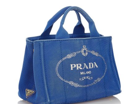 Prada Canapa Logo Canvas Handbag 27070 Hot on Sale