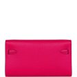 Hermes Kelly Wallet To Go Rose Mexico Chevre Palladium Hardware Fashion