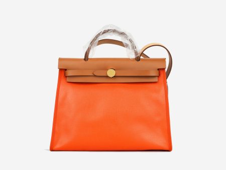 Hermes 31 - Orange Mecano Berline Toile Online Hot Sale