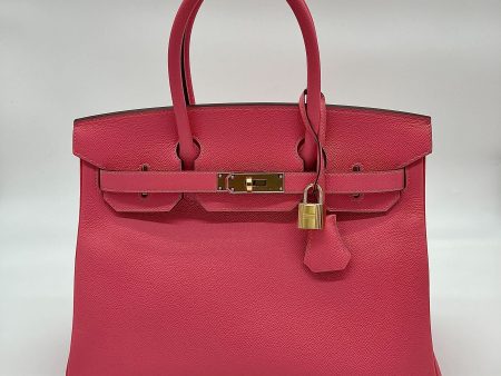 Hermes Birkin 30 Epsom Rose Azalee Gold Hardware Hot on Sale