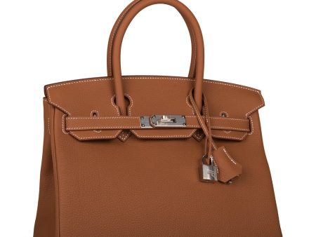 Hermes Birkin 30 Gold Togo Palladium Hardware For Sale