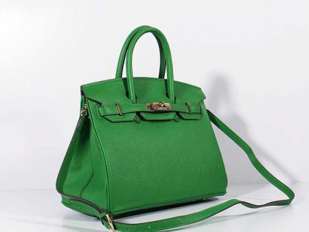 Hermes 30cm Birkin Bag Togo Leather With Strap Green Gold Online Hot Sale