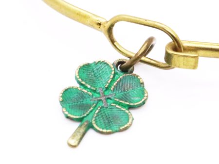 Four Leaf Clover Charm, Bracelet, Necklace, or Charm only For Discount