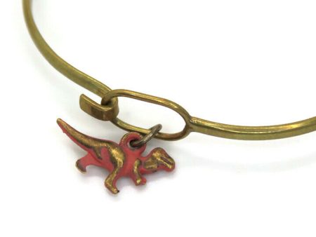 Dinosaur T-Rex Charm Bracelet, Necklace, or Charm Only Hot on Sale