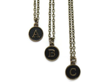 Typewriter Key Initial Charm, Necklace, Bracelet, Charm Only Online now