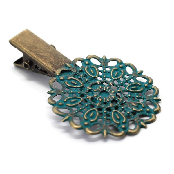 Darling Hair Clip - Metal Filigree Hair Clip - Cottage Core Fashion Supply