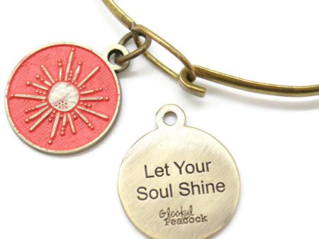 Let Your Soul Shine Token Charm Bracelet, Necklace, or Charm Only For Discount