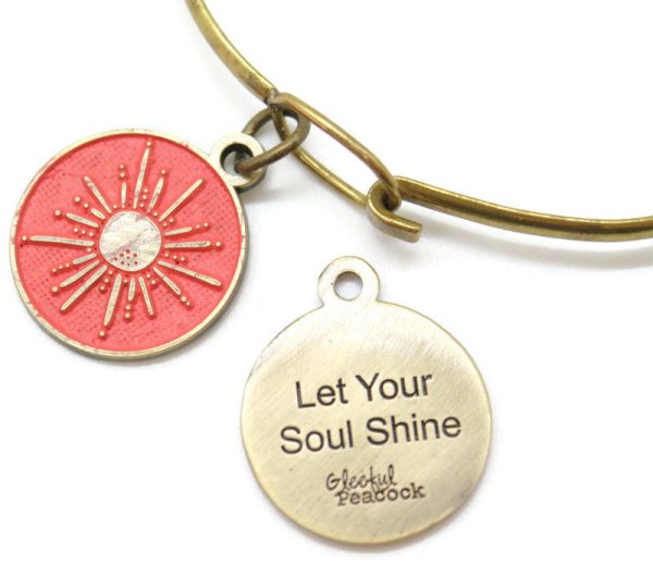 Let Your Soul Shine Token Charm Bracelet, Necklace, or Charm Only For Discount