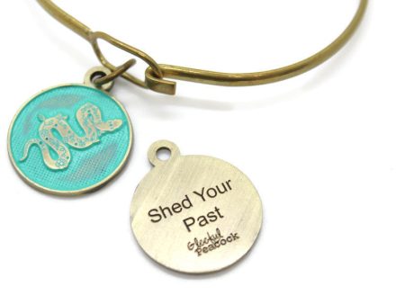 Shed Your Past Token Charm Bracelet, Necklace, or Charm Only Sale