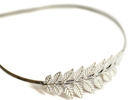 Aphrodite Headband - Hand Painted - Metal Leaf Branch Filigree Online Sale