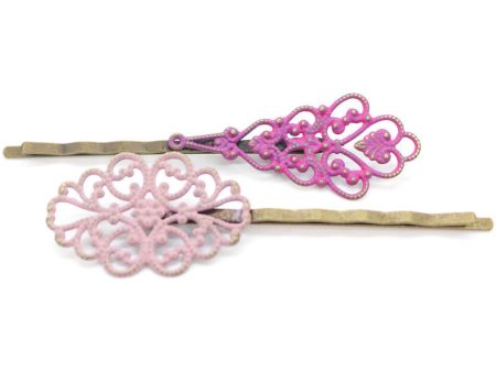 Perfect Harmony Bobby Pins (2 pack) - Ornate Metal Filigree Bobby Pins Cheap