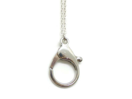 Charm Keeper Lobster Claw Necklace Blank Silver Online