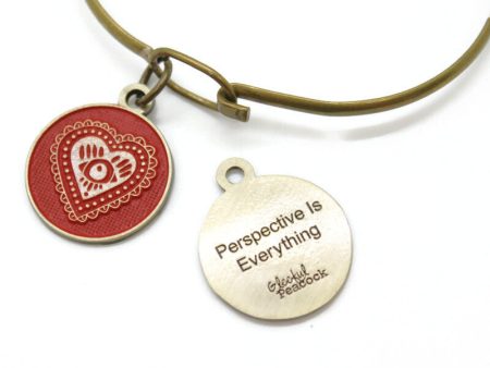 Perspective Token Charm Bracelet, Necklace, or Charm Only Hot on Sale