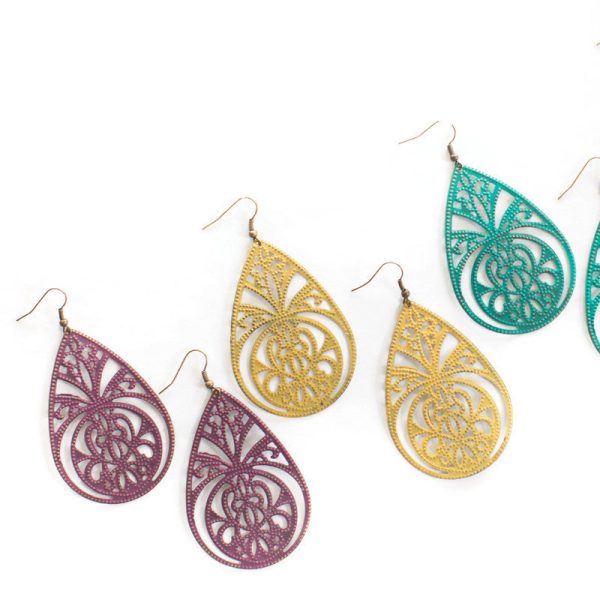 Nomad Filigree Earring - Jubilant Colors Discount