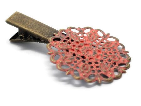 Darling Hair Clip - Metal Filigree Hair Clip - Cottage Core Fashion Supply