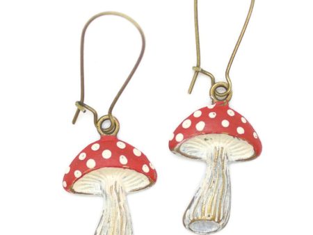 Fairy Mushroom Charm Bracelet, Necklace, Earrings, or Charm Only Online now