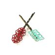 Dainty Bobby Pins (2 pack) - Hand Painted Art Deco Metal Filigree Hair Pin Online