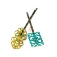 Dainty Bobby Pins (2 pack) - Hand Painted Art Deco Metal Filigree Hair Pin Online