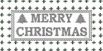 CIN2708 - Merry Christmas Stitchery  - 18x9 For Cheap