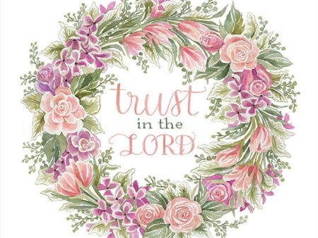 CIN2872 - Trust in the Lord Floral Wreath - 12x12 Online now