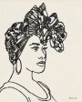 SDS722 - Head Wrap Line Study - 12x16 on Sale