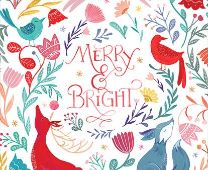 RN289 - Woodland Merry & Bright    - 12x16 For Cheap